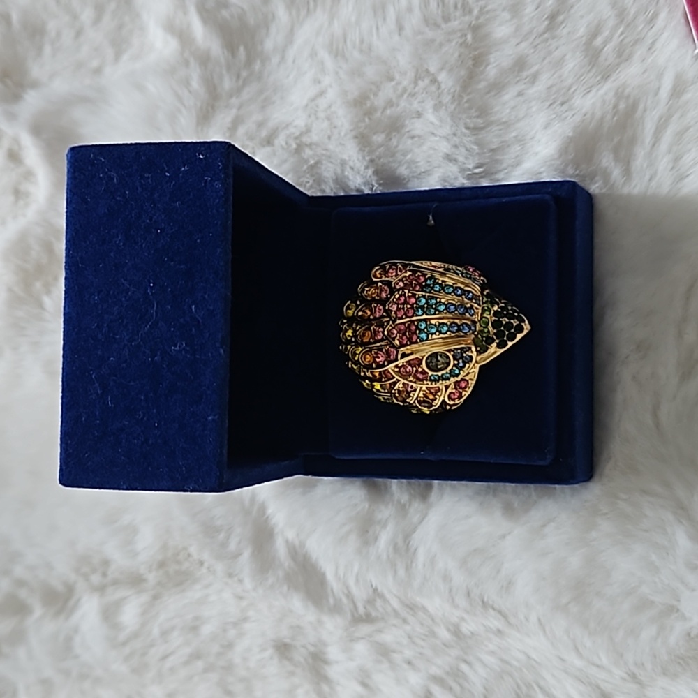 Rainbow Stud Hawk Ring - image 1